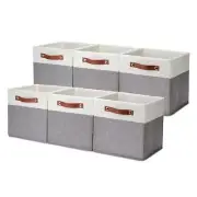 Cube Storage Basket for Shelves, Clothes, Collapsible Fabric Storage Cubes fo...