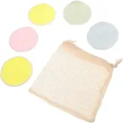 5pcs Makeup Powder Puff Make up Remover Balm Face Sponges Reusable Makeup Remover Wipes Makeup Remover Balm Compressed Facial Sponges Face Cloths for Washing Face Cleansing Pads