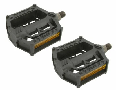 ABSOLUTE GENUINE BICYCLE M.T.B PEDALS 607 IN BLACK COMPATIBLE WITH 1/2 CRANK.