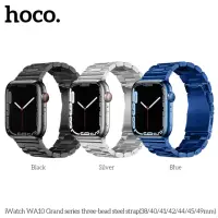 在飛比找momo購物網優惠-【HOCO】iWatch WA10 鋼帶錶帶 iWatch 