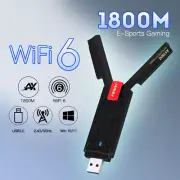 AX1800M WiFi 6 USB 3.0 Wireless Card Dual Band MT7921 Gaming PC USB WiFi Adapter