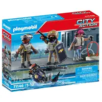 在飛比找蝦皮商城優惠-playmobil 摩比人積木 戰車人偶4入組 PM7114