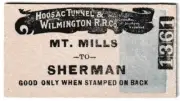VERMONT - HOOSAC TUNNEL & WILMINGTON Mountain Mills, Vt. - Sherman, Vt.
