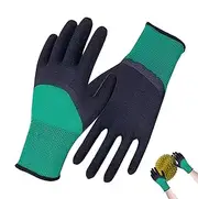 Garden Gloves For Women - Puncture Resistant Rubber Gloves | Garden Glove For Working | Rubber Tools Thorn-Proof Waterproof Accessories For Weeding, Digging, Raking, Pruning