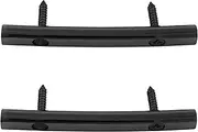 Musiclily Basic Steel Guitar String Retainer Bar for Floyd Rose Tremolo System Electric Guitar, Black (Set of 2)
