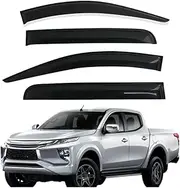 Side Window Deflector, Compatible with Mitsubishi Triton L200 2016-2022 Double Cabin Car Accessories
