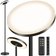 LED Torchiere Floor Lamp, Super Bright Dimmable Tall Standing Lamp with Remot...