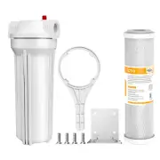 10 Inch Whole House Water Filter Housing Filtration System CTO Carbon Block Kit