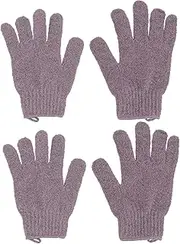 Healeved Pair Bath Gloves Body Brush Exfoliating Bath Mitt for Shower Spa Men Women Easy Clean