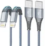 Lightning Cable 2m 2pack, MAILESI iPhone Charging Cable MFi Certified USB A to Lightning Cable iPhone Charger Cable Fast Charging Compatible with iPhone 14 13 12 11 Pro Max Mini XS XR X 8 7 Plus