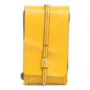 nwt HOBO INTERNATIONAL Token Leather Smartphone wallet with strap in Sunflower