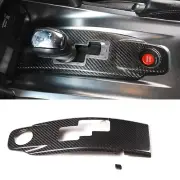 Real Carbon Fiber Car Central Control Gear Shift Panel Trim For Nissan GTR R35 (for: Nissan)