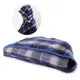 Yahoo!-寶藍格紋連帽披毯
