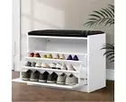 Shoe Cabinet Bench Shoes Storage Rack Organiser Drawer White 15 Pairs Aussie Sto