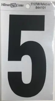 Hillman 844101, #5 - 5-1/4" Reflective Square Cut Adhesive Mylar