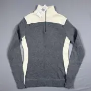 NWT Tommy Hilfiger Women’s XS Quarter Zip pullover Spellout Sweater