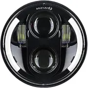 Motorcycle Headlights 5.75 inch Motorcycle Headlight Led Driving Light Round Headlamp For Cafe Racer Bobber For LED Head Light Distance Light Refit