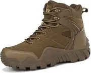[Generic] Men Waterproof Light Hiking Shoes,Non-Slip Comfortable Mountaineering Ankle Boots for Sport Trekking Wear-Resistant Tactical Security Sneakers (Brown 6 UK)