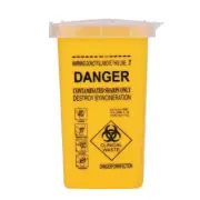 2 x SHARPS 1L COLLECTOR WASTE BIN CONTAINER SHARP 1.0L SYRINGE NEEDLE DISPOSAL