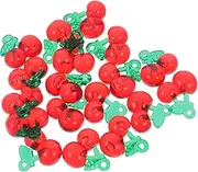 [Generic] 20pcs Resin Jewelry Cherry Charm Keychain Charms Pendants for Jewelry Making Mini Charms for Jewelry Making Funny Purse Charm Bracelet Charms Cherry Pendants Bead Food Charms Red