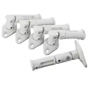 5 Pack of 2kg Speaker Brackets Wall / Ceiling Mounts White
