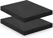 2 Pcs Thermoform Sheet Black Thermoform Molding Foams for Holster and Sheath Making DIY (12 x 11.6 x 1 Inch)