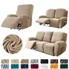 1 2 3 Seater Velvet Split Recliner SofaCover Lounge RecliningCover SofaSlipcover