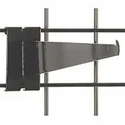Only Hangers 12" Gridwall Knife Shelf Brackets With Lip - Black 50 pcs