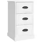 Wooden Bedside Table Drawers Storage Side Lamp Cabinets Bedroom Nightstand White