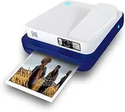 Zink KODAK Smile Classic Digital Instant Camera for 3.5 x 4.25 Zink Photo Paper - Bluetooth, 16MP Pictures (Blue)