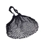 Appetito Cotton String Shopping Bag - Navy Long Handles