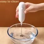 Battery Electric Handheld Egg Beater PP Whisk Mixer Frothy Milk Frother Milk