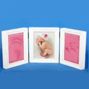 Photo Frame Molds DIY Soft Clay Inkpad Handprint Footprint Souvenirs Decoration