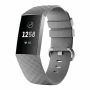 Fitbit Charge 3/4 Smart Watch Classic Replacement Band Grey