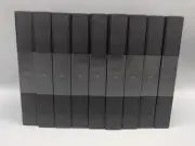 Lot of 9 Black VHS Tape Storage Cases Empty Clamshell New Unused