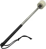 LOLIPPYY Stainless Steel Handle Snare Drum Mallet Wool Felt Drum Stick for Percussion Instruments Durable Design Comfortable Grip for Musicians and Marching Bands