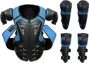 Generic Children's Motorcycle Gear, Motorcycle Protective Gear, Knee Pad, Shin Guard, Full Suit for Mountain Skating