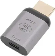 USB C Female to Male Adapter, 4K 60HZ Uni Directional USB Type C Source to HD Multimedia Interface, for PC Phone Tablet