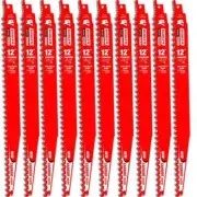 DIABLO Reciprocating Saw Blades Carbide 3-Teeth Per Inch for Wood Cut (10-Pack)