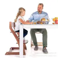 在飛比找Yahoo!奇摩拍賣優惠-兒童實木成長椅寶寶木質餐椅嬰幼兒家用餐桌座椅學習高腳加高椅