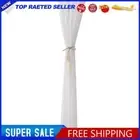 Window Sheer Tulle Curtains 250x100cm White Sheer Curtains for Bedroom