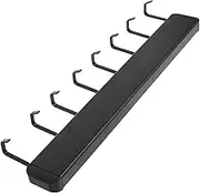 ULTECHNOVO Wall Mounted Kitchen Utensil Holder Hooks Organizer Rack for Pots Pans Spoons and Towels Storage for Tidy Kitchen No Drilling Required