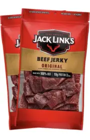 Jack Link's Beef Jerky, Original 9oz Everyday Snack, 10g of Protein 2 Pack