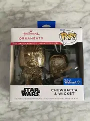 Funko Hallmark Ornament Marvel Chewbacca + Wicket Gold Chase Limited Quantity