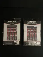 NORTH TECH BATTERY ORGANIZER & TESTER AAA, AA, C, D & 9V MODEL 210-1400 LOT