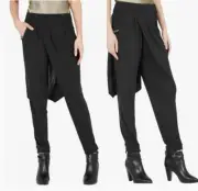 Sass & Bide DARK NIGHT Relaxed Wrap Jersey Pants Black sz US 6/AU 10/EU 40 $490