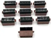 Lego 10 New Pirate Treasure Chests Black Top Medium Nougat Container Pieces