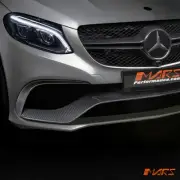 Carbon Fibre Bumper Bar Trim Garnish for Mercedes-Benz GLE W166 & C292 GLE63 AMG