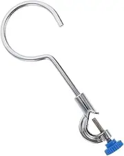 Mobestech Funnel Rack Flask Ring Fastener Ring Stand Distillation Holder Distillation Stand Beaker Support Clamp Distillation Support Retort Ring Support Support Clamp Lab Stand Silver Iron