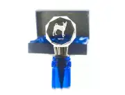 Basenji Kristallwein-Stopfen With Dog Art-Dog